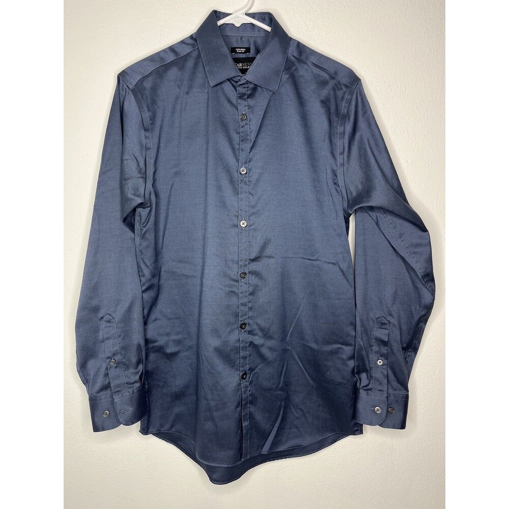 KENNETH COLE AWEARNESS LONG SLEEVE BUTTON UP SLIM FIT SHIRT MENS SIZE 15 32/33